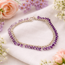 Load image into Gallery viewer, Ombré Amethyst Sterling Silver Bracelet