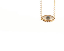 Load image into Gallery viewer, 14kt Gold Filled Evil Eye Necklace with Lashes
