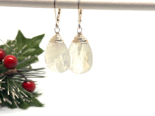 Load image into Gallery viewer, Large Faceted Moonstone Earrings