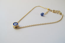 Load image into Gallery viewer, 14kt Gold Filled Evil Eye Bracelet