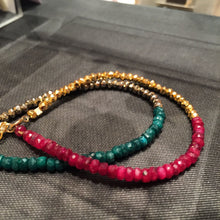 Load image into Gallery viewer, Deluxe Gemstone and Pyrite Gemstone Gold Filled Bracelet