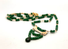 Load image into Gallery viewer, Keum Boo Statement necklace with Emeralds