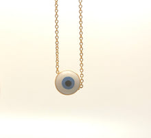 Load image into Gallery viewer, 14kt Gold Filled Larger Evil Eye Necklace