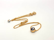 Load image into Gallery viewer, 14kt Gold Filled Evil Eye Necklace
