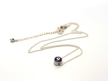 Load image into Gallery viewer, Sterling Silver Evil Eye Necklace