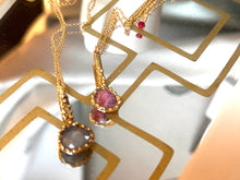 Load image into Gallery viewer, Botanical Elegance Necklace with Emerald in Brass setting