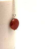 Load image into Gallery viewer, Red Coin Pearl Necklace