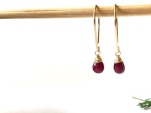 Load image into Gallery viewer, ruby earrings
