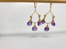Load image into Gallery viewer, Chandelier Gemstone Earrings