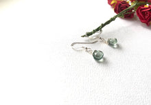 Load image into Gallery viewer, Sterling Silver Gemstone Drop Earrings