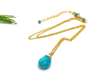 Load image into Gallery viewer, 14kt Gold Filled Gemstone Drop Necklaces