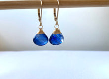Load image into Gallery viewer, Kyanite Wire Wrapped Earrings