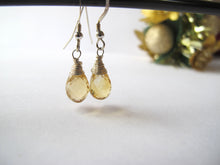 Load image into Gallery viewer, Sterling Silver Gemstone Drop Earrings