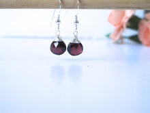 Load image into Gallery viewer, Sterling Silver Gemstone Drop Earrings