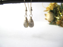 Load image into Gallery viewer, Labradorite Gemstone Drop Earrings