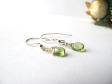 Load image into Gallery viewer, Peridot Sterling Silver Earrings