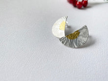 Load image into Gallery viewer, Half Moon Keum Boo Stud Earrings