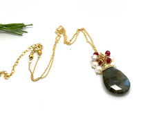 Load image into Gallery viewer, Labradorite necklace