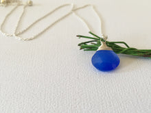 Load image into Gallery viewer, Sterling Silver Chalcedony Drop Necklace
