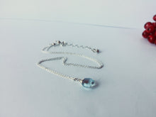 Load image into Gallery viewer, Sterling Silver Gemstone Drop Necklace