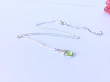 Load image into Gallery viewer, Peridot Gemstone Drop Necklace