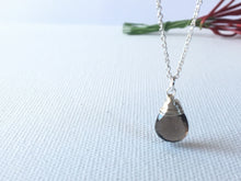 Load image into Gallery viewer, Sterling Silver Gemstone Drop Necklace