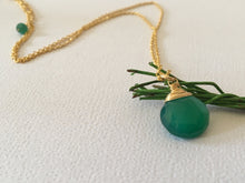Load image into Gallery viewer, 14kt Gold Filled Gemstone Drop Necklaces