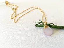 Load image into Gallery viewer, 14kt Gold Filled Chalcedony Drop Necklace