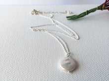 Load image into Gallery viewer, Freshwater Coin Pearl Necklace