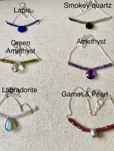 Load image into Gallery viewer, Sterling Silver Gemstone Beauty Necklace