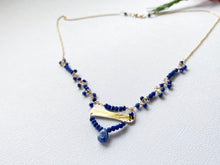 Load image into Gallery viewer, One of a Kind Keum Boo Necklace in Sapphires
