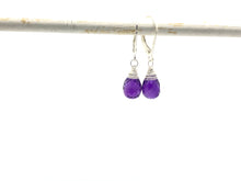 Load image into Gallery viewer, Amethyst Gemstone Drop Earrings
