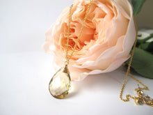 Load image into Gallery viewer, Large Lemon Drop Quartz Necklace
