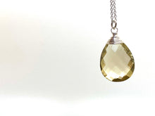 Load image into Gallery viewer, Large Lemon Drop Quartz Necklace