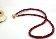 Load image into Gallery viewer, Deluxe Gemstone Necklace- in Sapphire, Ruby & Emerald
