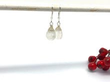 Load image into Gallery viewer, Sterling Silver Gemstone Drop Earrings