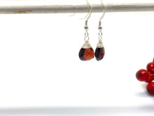 Load image into Gallery viewer, Garnet Gemstone Drop Earrings