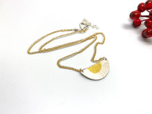 Load image into Gallery viewer, Keum Boo Half Moon Necklace in 2 tone