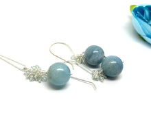 Load image into Gallery viewer, Aquamarine Clusters Earrings - Sterling Silver