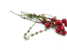 Load image into Gallery viewer, Labradorite and Moonstone Stationed Necklace in 14kt Gold Filled