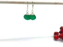 Load image into Gallery viewer, Green Onyx Gemstone Drop Earrings
