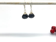 Load image into Gallery viewer, Sterling Silver Gemstone Drop Earrings