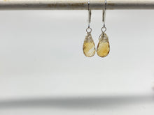 Load image into Gallery viewer, Sterling Silver Gemstone Drop Earrings