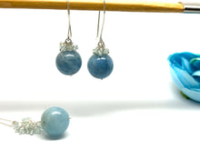 Load image into Gallery viewer, Aquamarine Clusters Earrings - Sterling Silver