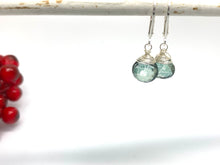 Load image into Gallery viewer, Green Mystic Quartz Gemstone Drop Earrings