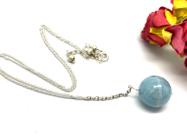 Aquamarine in Necklace