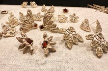 Load image into Gallery viewer, Butterfly Garnet Post Earrings | Floweredsky Designs
