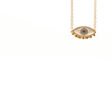 Load image into Gallery viewer, 14kt Gold Filled Evil Eye Necklace with Lashes
