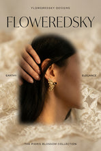 Load image into Gallery viewer, Butterfly Garnet Post Earrings | Floweredsky Designs
