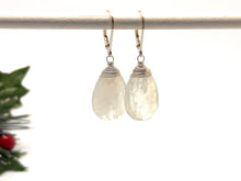 Load image into Gallery viewer, Large Faceted Moonstone Earrings
